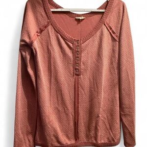 POL Women's Long Sleeve Rust Top